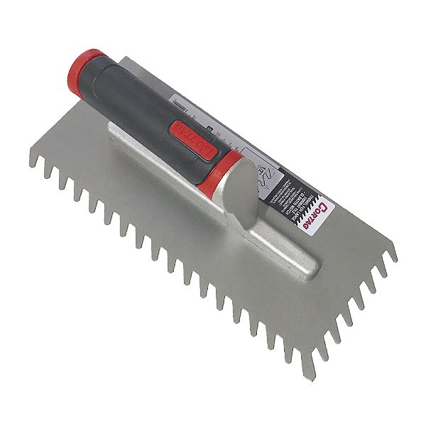 Desempenadeira de Aço Dente Inclinado