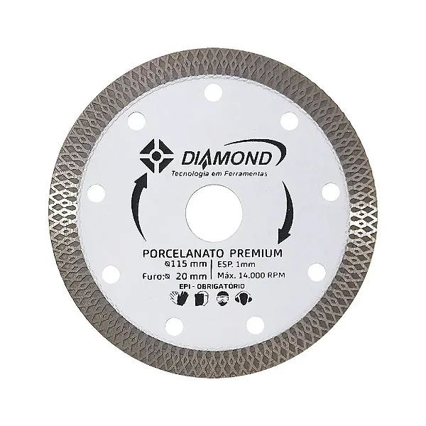 Disco Diamantado Porcelanato Premium (115mm)