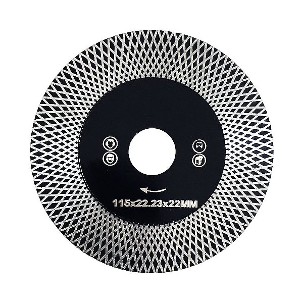 Disco Diamantado Super X Corte e Desbaste Esmerilhadeira (115mm)