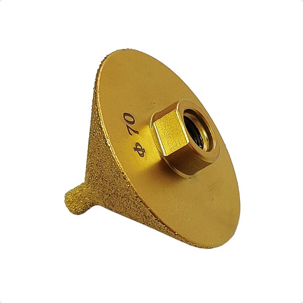 Fresa Diamantada Cônica Escareadora Ponta Reta 9-70mm