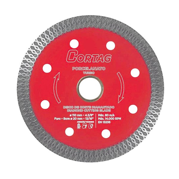 Disco Diamantado Turbo Porcelanato Best Quality (110mm)