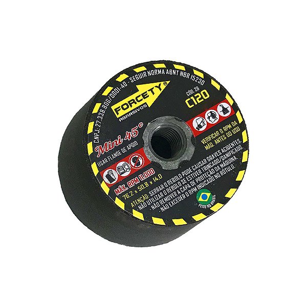 Rebolo Cônico 3" Mini 45 Porcelanato C120 - Forcety