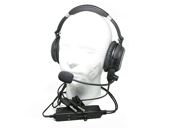 Fone Headset para Piloto de avião com cancelamento ativo de ruídos ANR e Bluetooth