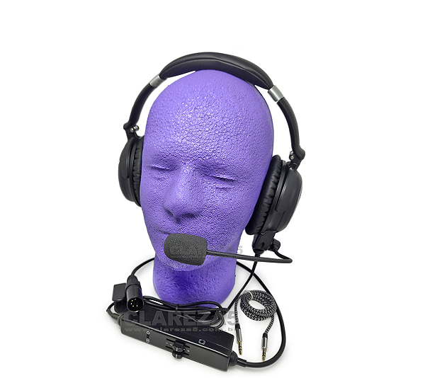 Fone Headset com Cancelamento de Ruídos Para Piloto de ATR ATR-72 ATR-42 Plug XLR 5 Pinos