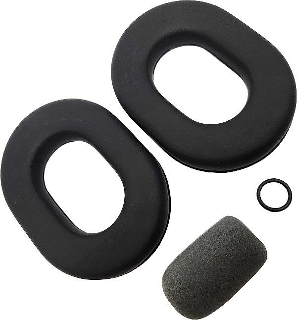 Kit Almofadas + espuma do microfone para headset aeronáutico clássico