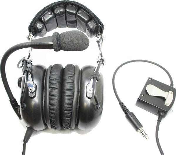 Fone Headset Piloto de helicóptero, modelo profissional com ANR cancelling redutor ruídos eletrônico PCH PPH