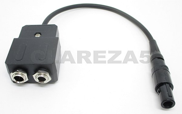 Adaptador de headset Aeronáutico Dual Plug para aeronave Six Pin Lemo