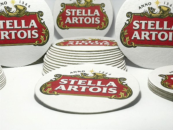 1.000 Porta Copos " STELLA ARTOIS " só R$ 249,00 Pronta Entrega. Bolacha de Chopp de Qualidade. Papelão Liner Extra 850g.