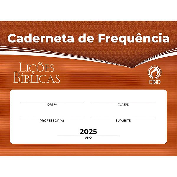 Caderneta de Classe Escola Dominical