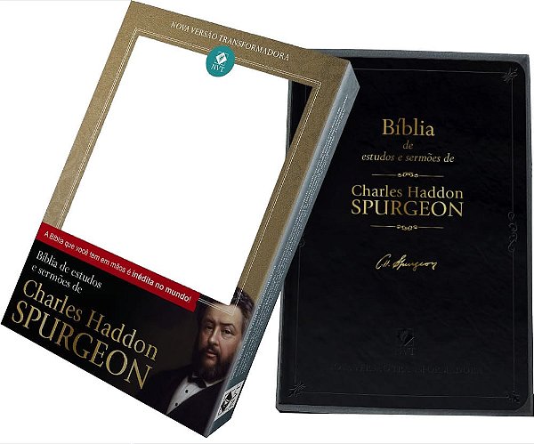 Bíblia de estudos e sermões de Charles Haddon Spurgeon - Preta
