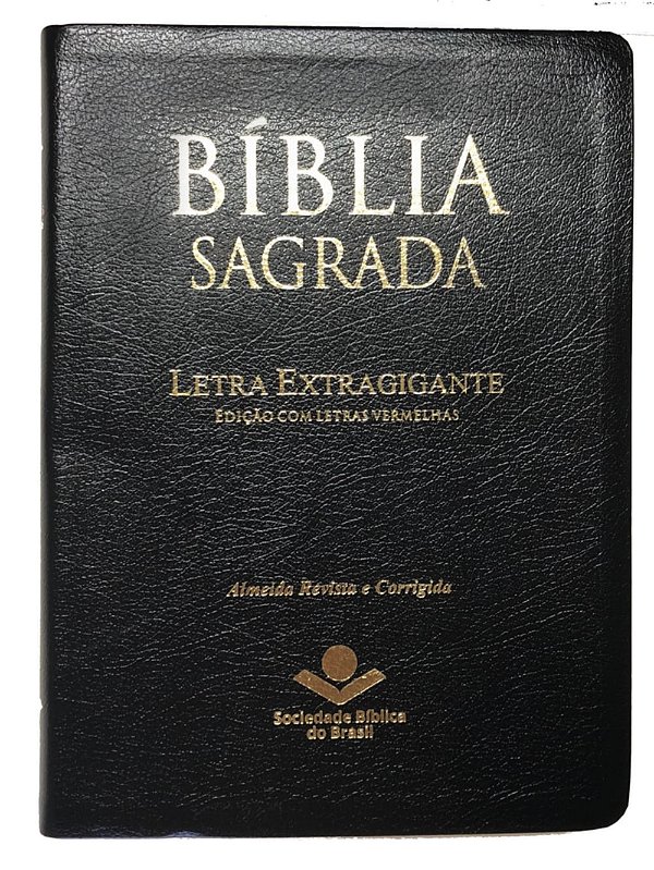 Bíblia RC Letra Extragigante com Índice - Preta - SBB