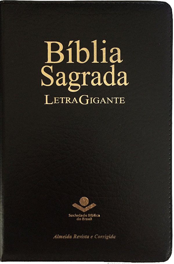 Bíblia RC Letra Gigante Com Ziper - Preta