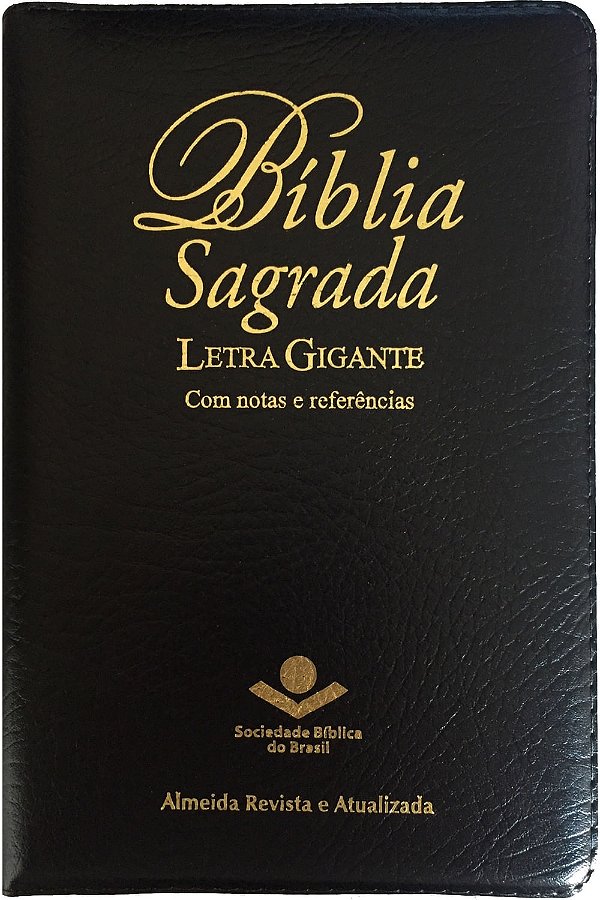 Bíblia Sagrada Letra Gigante RA  Notas e Referências - Preta