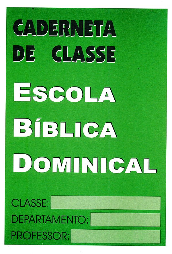 Caderneta de Escola Dominical Ad Santos
