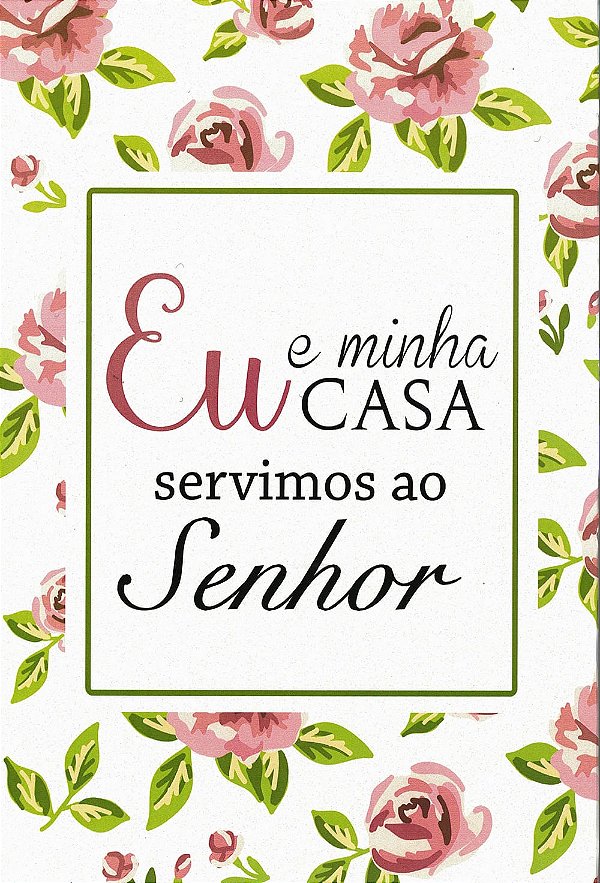 Placa de MDF - Eu e Minha Casa (18cmx28cm) - Branco