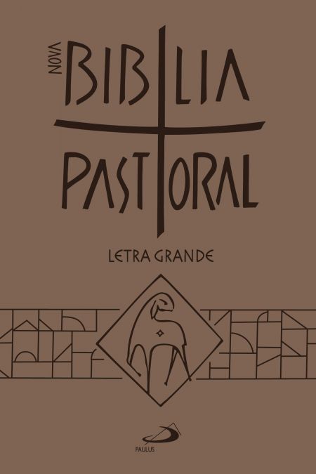 Nova Bíblia Pastoral  Média Zíper Letra Grande - Bege