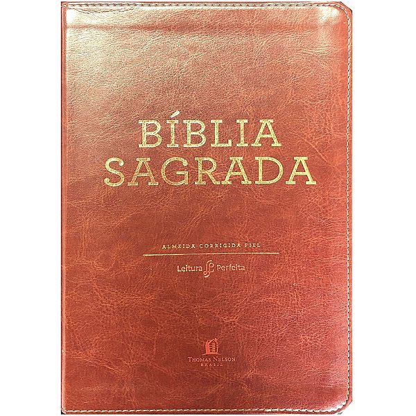 Bíblia ACF Leitura Perfeita - Luxo Marrom