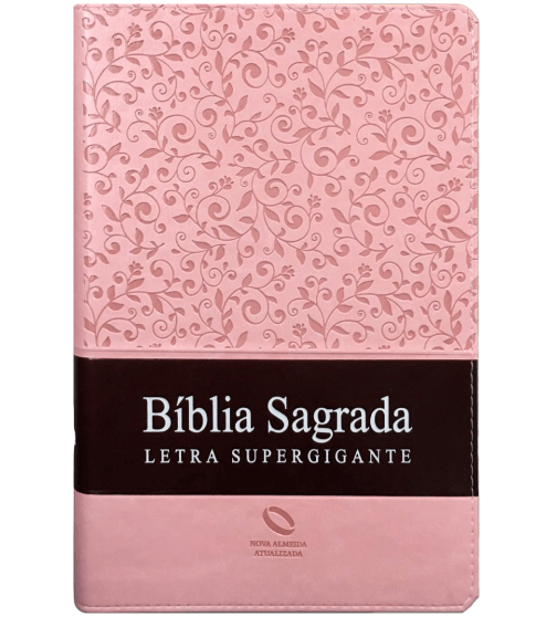 Bíblia NAA Letra Supergigante - Rosa