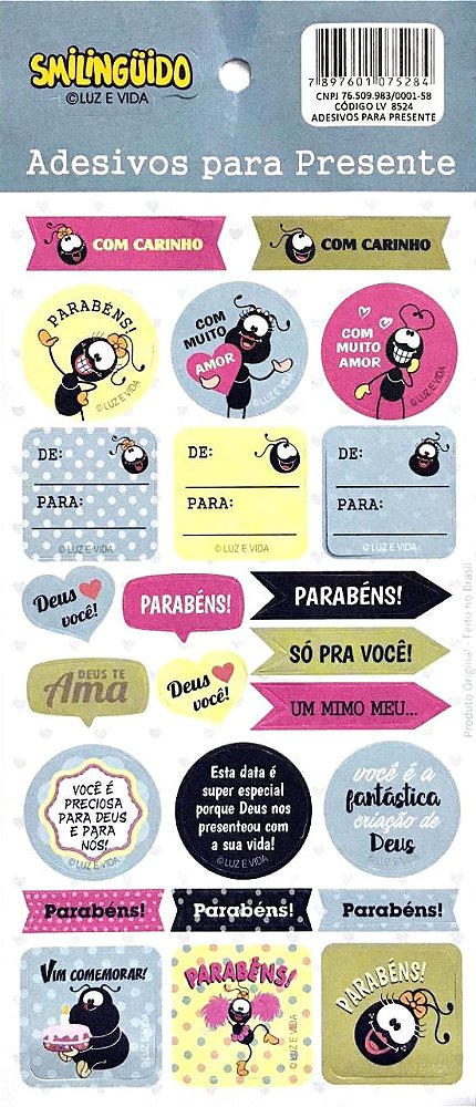 Adesivos Para Presente Smiliguido