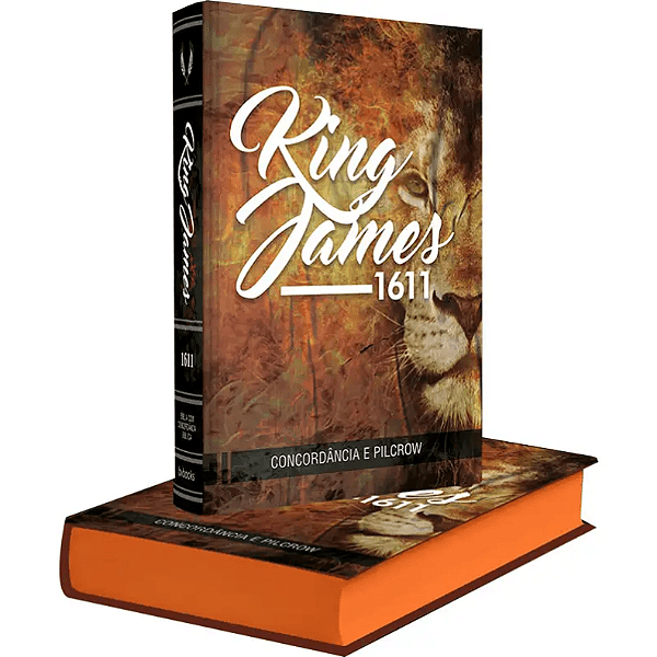 Bíblia King James 1611 com Concordância e Pilcrow - Leão - BV Books