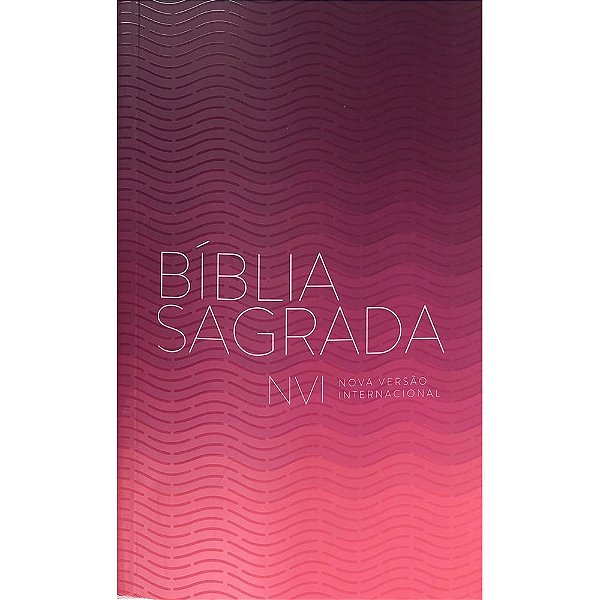 Bíblia NVI Thomas Nelson - Brochura Ondas roxa e rosa