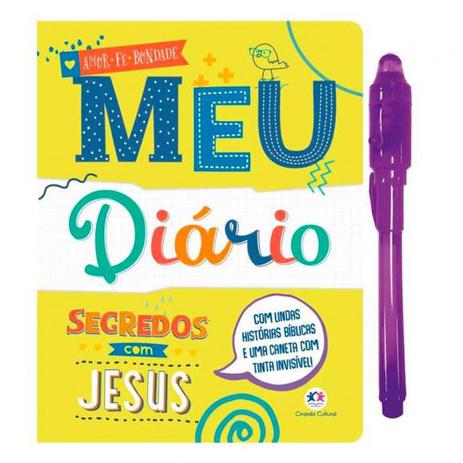 Meu diário com caneta mágica - Segredos com Jesus