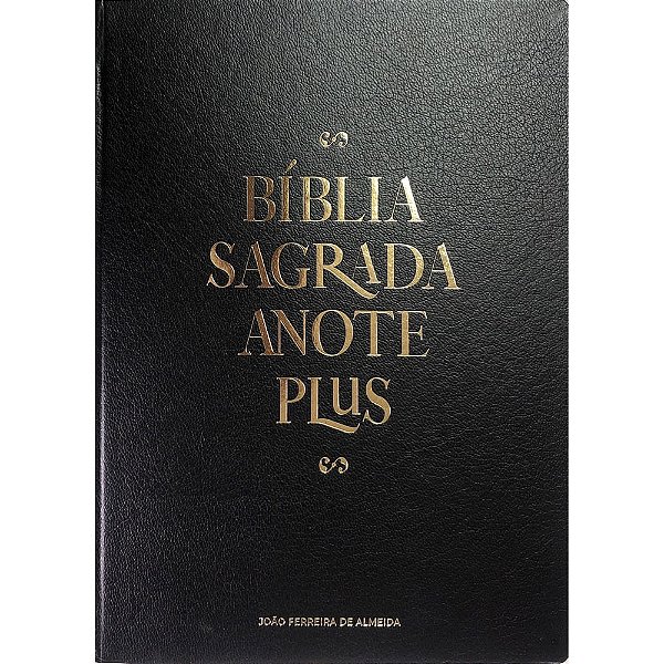 Bíblia Anote Plus - RC - Espiral - Preta Luxo