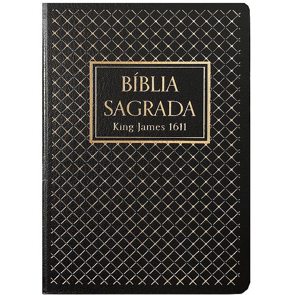 Bíblia King James 1611 - Semi Luxo - Preta