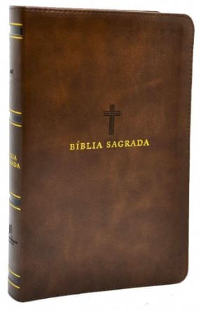 Bíblia ACF Letra Grande - Luxo Marrom