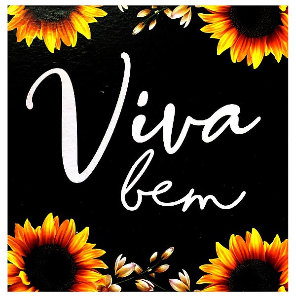 Quadro MDF Pequeno 13x13 - Viva Bem