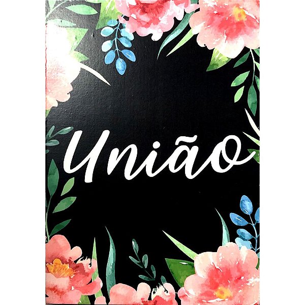 Quadro MDF Médio 15x21 - União Preto