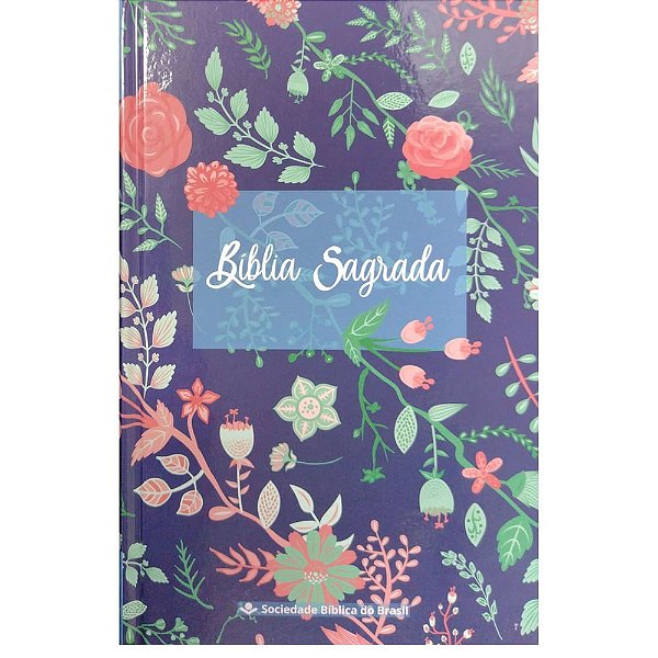 Bíblia RC Capa Dura Florida Azul - SBB