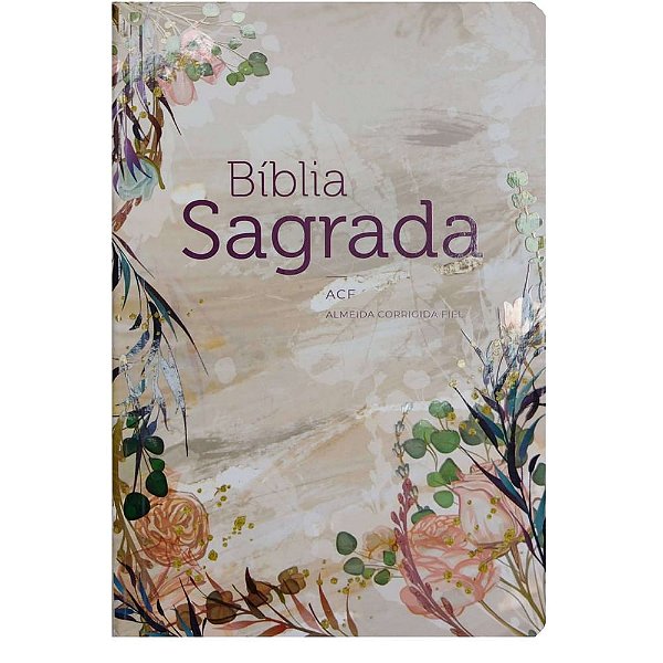 Bíblia ACF Semi Luxo - Flor Marmorizada