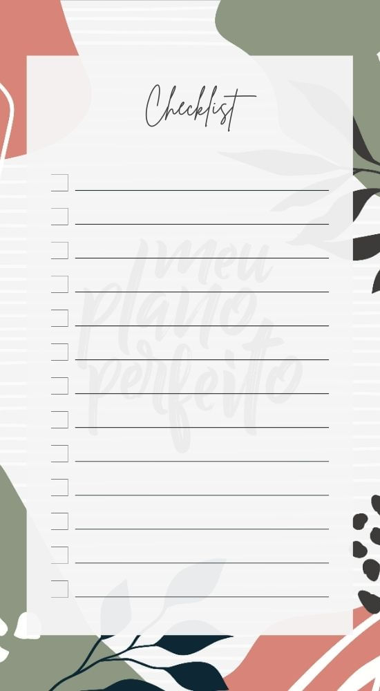 Bloquinho Checklist - Natureza em Cor