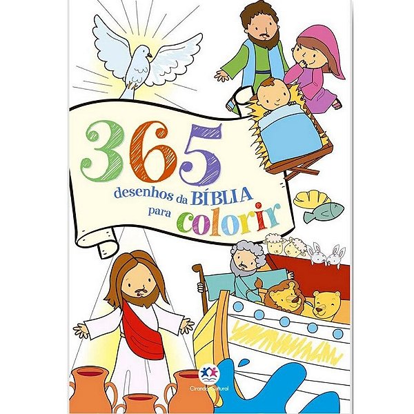 365 Desenhos da Bíblia para Colorir - Ciranda Cultural