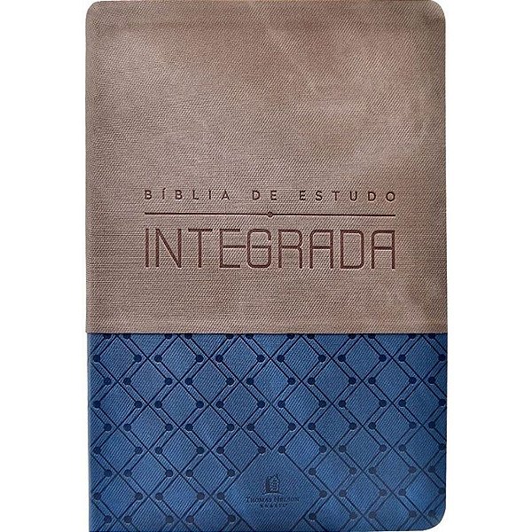Bíblia de Estudo Integrada NVI Marrom e Azul - Thomas Nelson