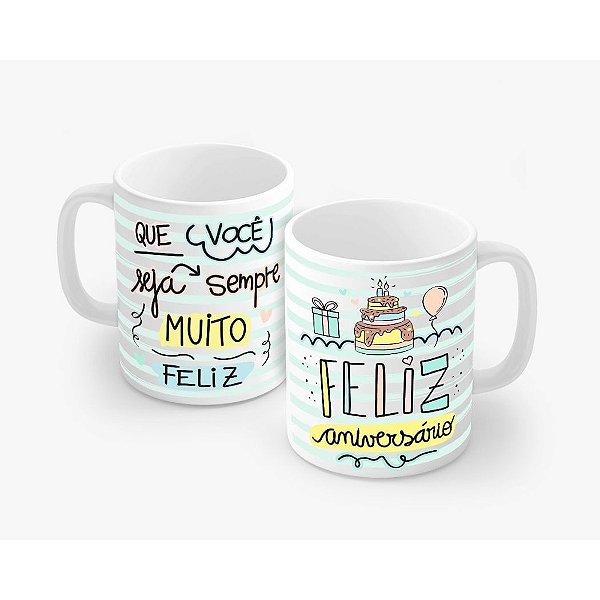 Caneca BMB - Feliz Aniversário - BMB