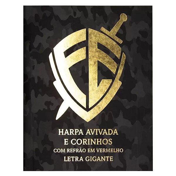 Harpa Avivada e Corinhos, Brochura Escudo Fé - Letra Gigante