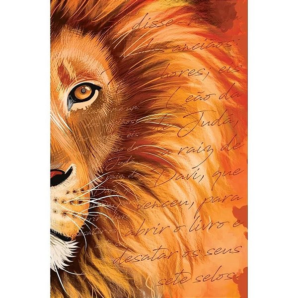 Bíblia Slim ACF Leão Laranja - Sankto - Capa Dura