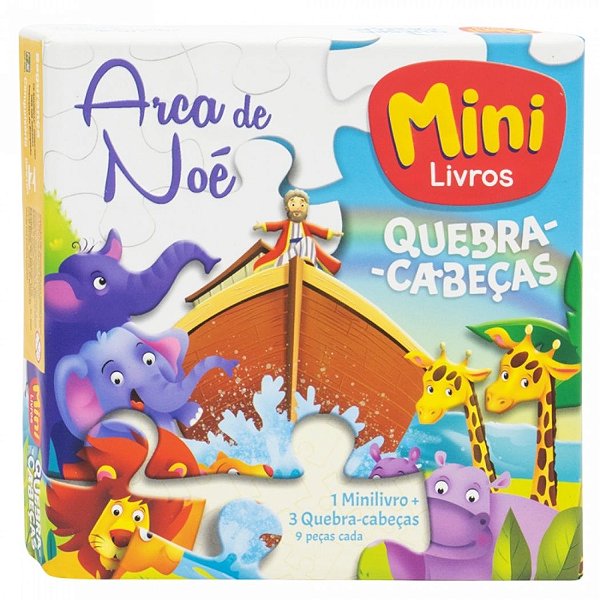 Coleção Mini Livros - Quebra Cabeça Arca de Noé - TodoLivro