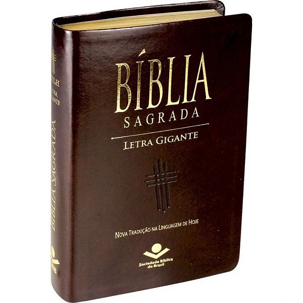 Bíblia NTLH Letra Gigante Nobre Marrom - SBB