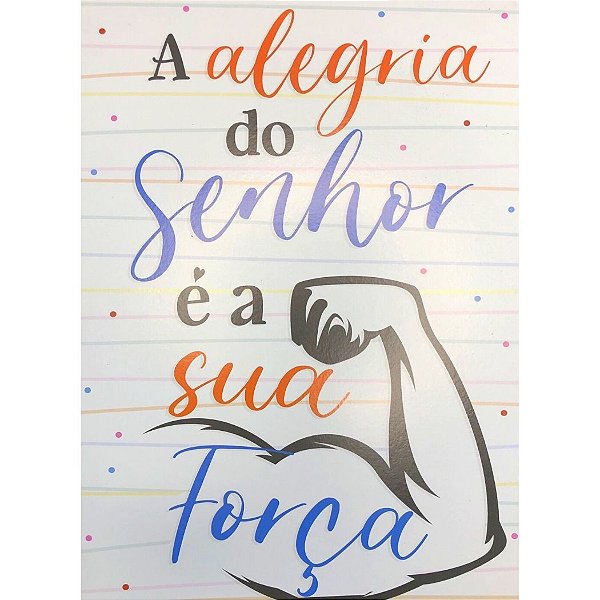 Quadro MDF Grande - A  Alegria do Senhor - Quadro MDF Grande - A Alegria do Senhor
