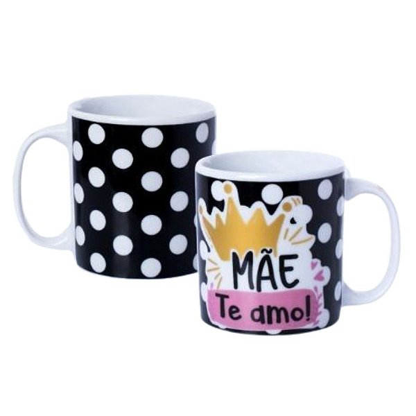 Caneca BMB - Mãe te Amo - Preta