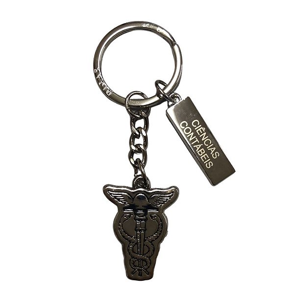 Chaveiro Metal Ciências Contábeis - Personalizado com Nome