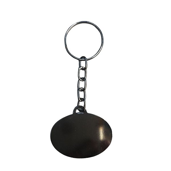 Chaveiro Metal Oval Horizontal - Personalizado