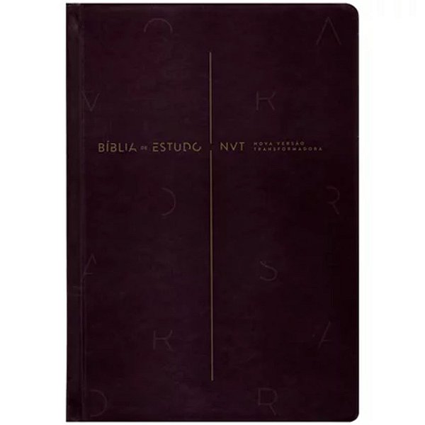 Bíblia de Estudo NVT - Vinho - Capa Dura