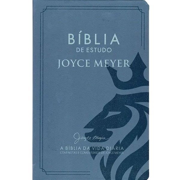 Bíblia de Estudo Joyce Meyer - A Bíblia da Vida Diária - Azul Leão