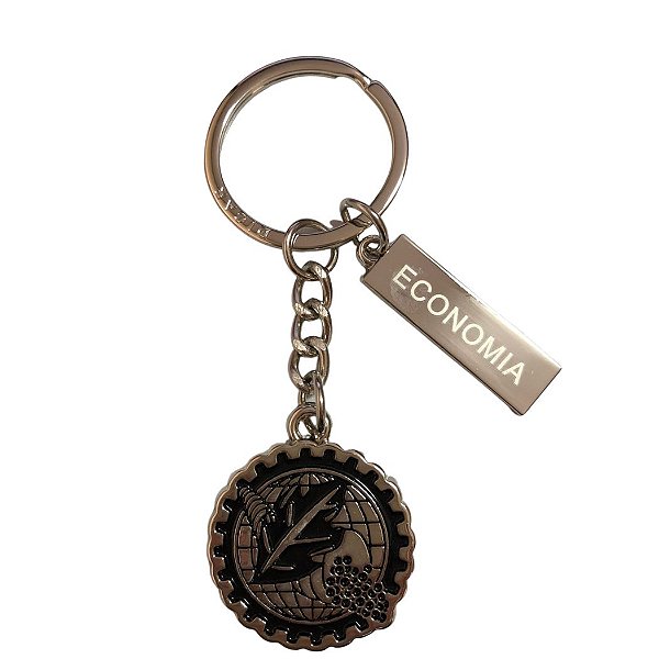 Chaveiro Metal Economia - Personalizado com Nome