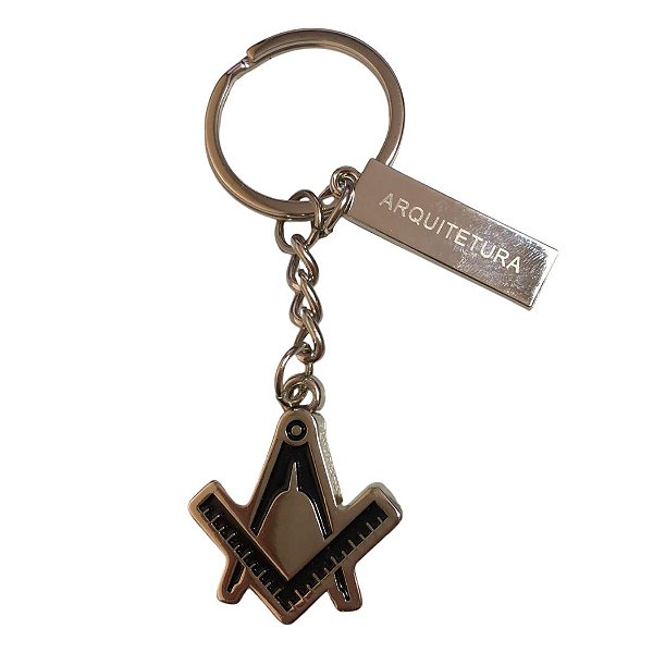 Chaveiro Metal Arquitetura - Personalizado com Nome
