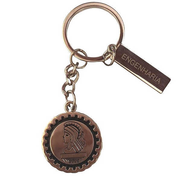 Chaveiro Metal Engenharia - Personalizado com Nome